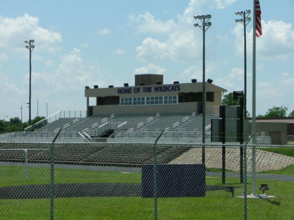 Newly remodeled Louisburg Wildcat Stadium for football and track. Soccer fields just added too