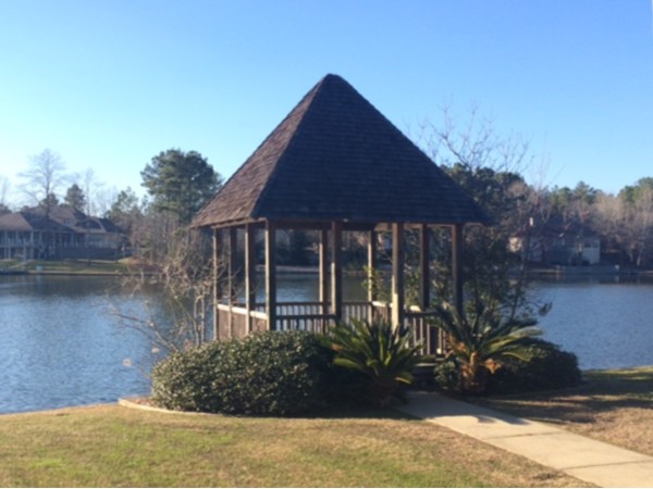 Waterford's gazebo for homeowners to enjoy the lake views and sunsets