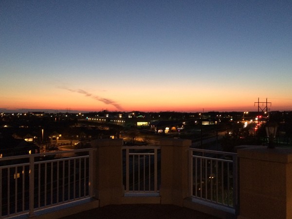 Sunset view from a Bella Sera penthouse patio