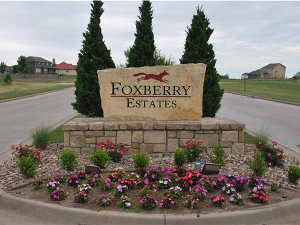 Foxberry Estates main entrance