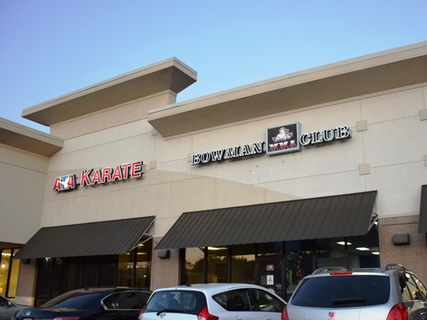 The retail/warehouse development at Bowman & Kanis features a popular karate and MMA gym