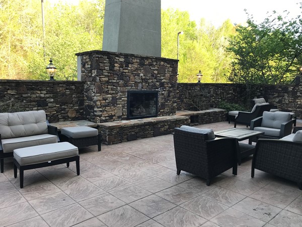 Outdoor area of banquet room at the Hampton Inn