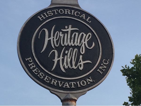 Historic Heritage Hills has several beautiful homes 