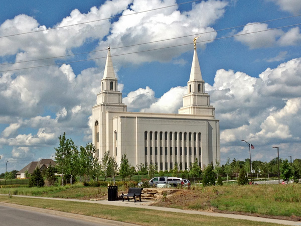 The Mormon Temple was dedicated in May 2012 