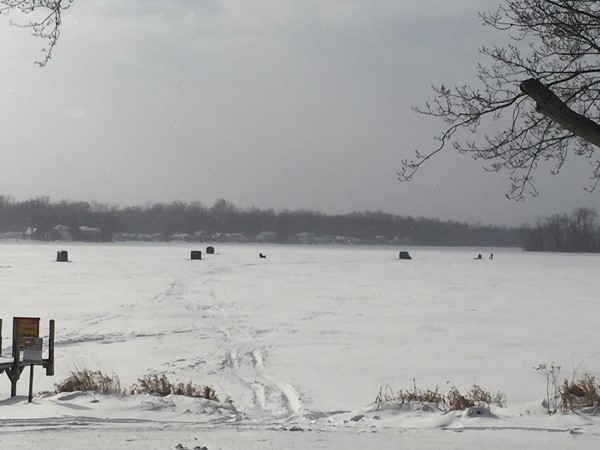 Ice Fishing at Reeds Lake