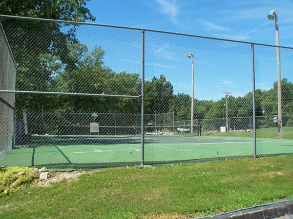 Condominium tennis courts