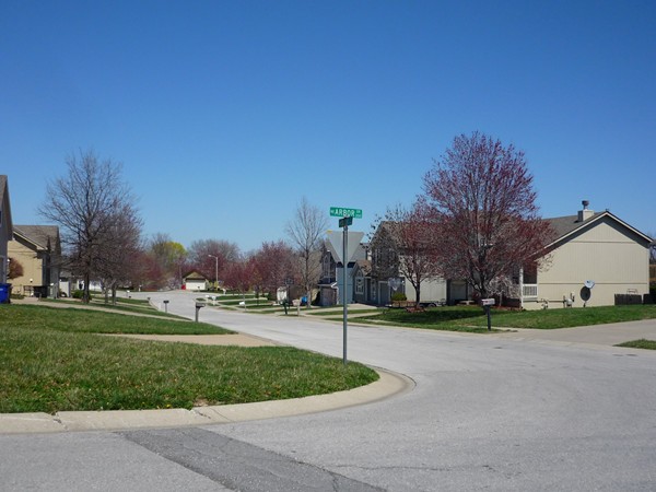 A spring day at the corner of Northeast Arbor Drive and Northeast Weston Circle