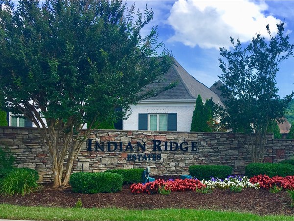 Entrance to beautiful Indian Ridge Estates