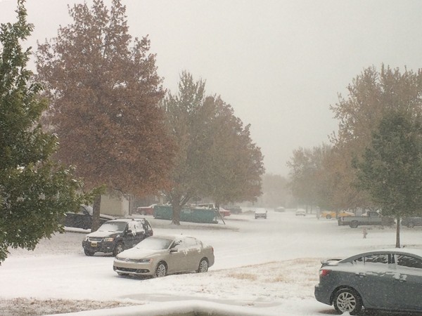 Then we wake up to our first snow of the year on November 16