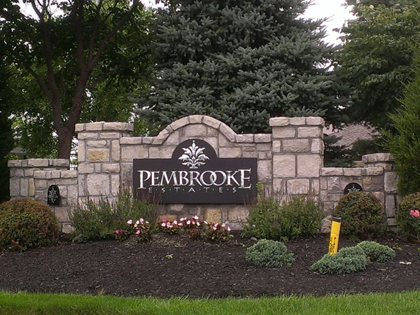 Pembrooke Estates Subdivision Entrance