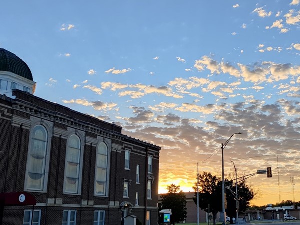 Beautiful Kansas sunrise in Newton 