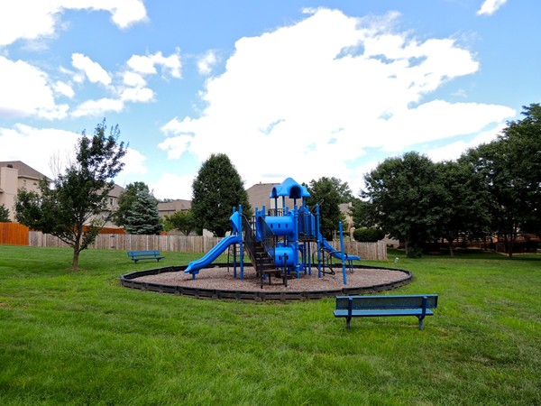 Great playground located between the pool and outdoor basketball court