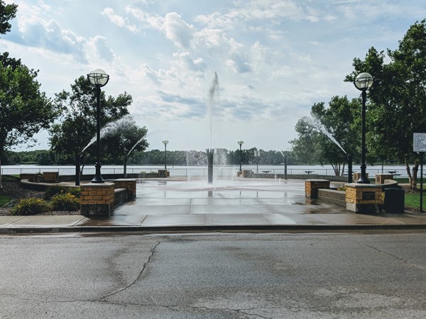 Cool off at the Mississippi Mist Fountains