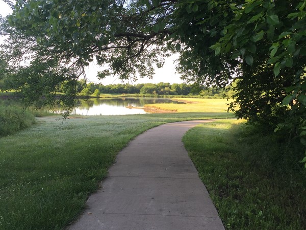 I love walking through Meadows Park and watching the golfers at Auburn Hills across the pond 