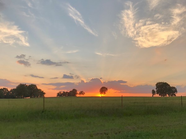 A great perk of rural living are the glorious Clinton sunsets