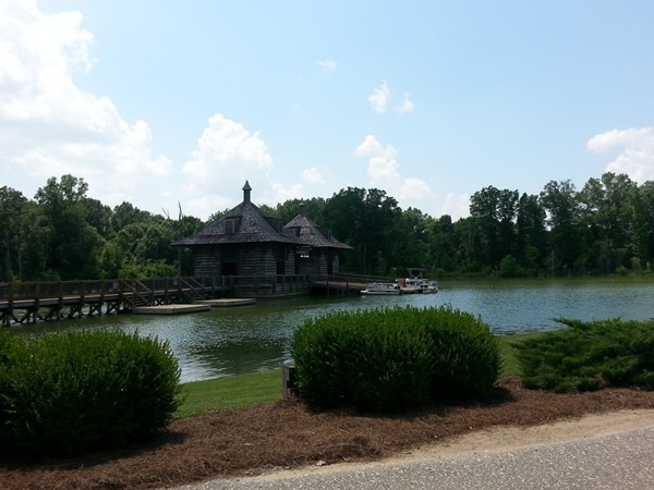 Boathouse on the stunning five mile lake at The Waters