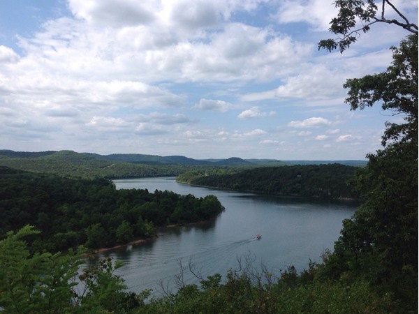 View from Arkansas/ Missouri Border, looking downstream into Missouri, on Table Rock Lake