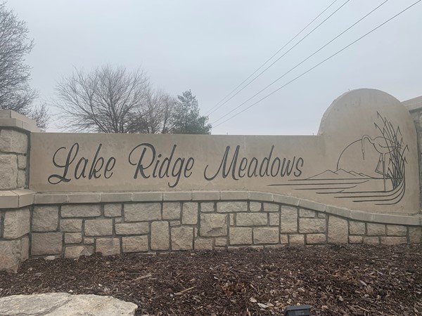 Lake Ridge Meadows entrance