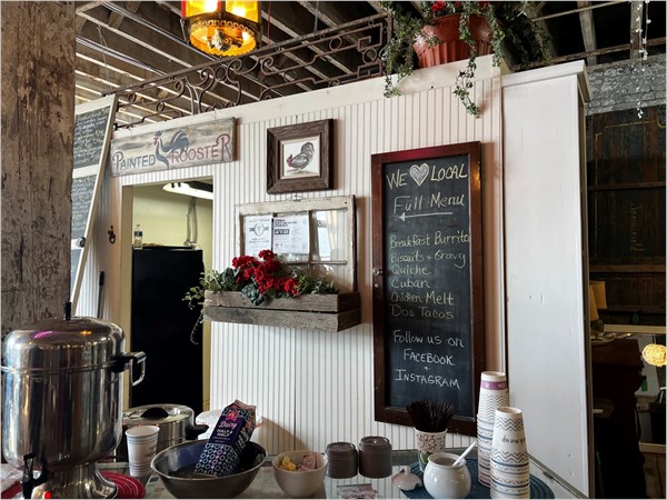 Painted Rooster is a great hidden breakfast place while off vintage shopping in the West Bottoms