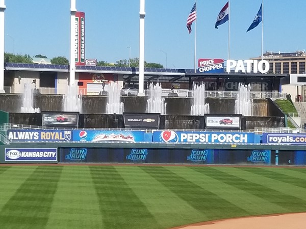 A great looking lawn! At the K, in Kansas City, MO. Wishing for baseball season to return