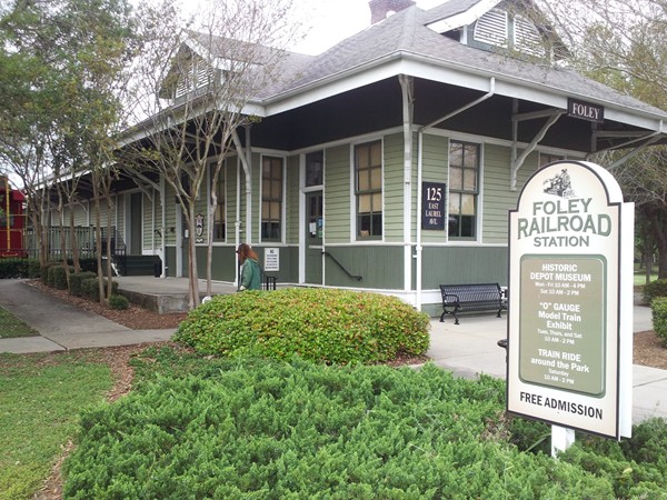 Railroad history abounds at the Railroad Station Museum in Historic Downtown Foley