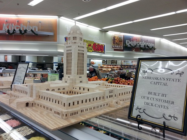 State Capitol Model on display at Hyvee - 70th and Pioneer.