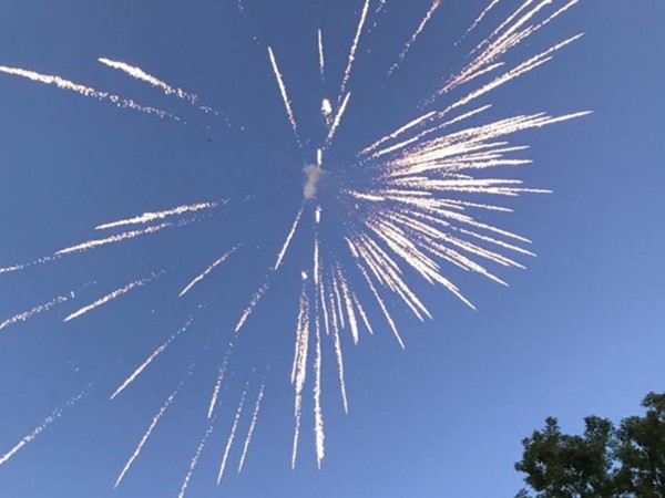 Fireworks light up the sky in Flint 