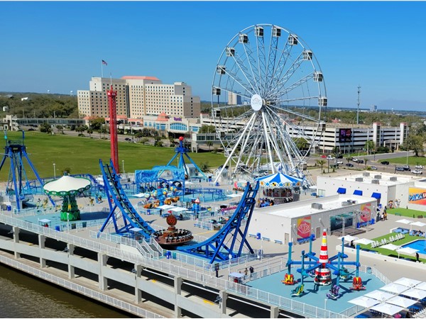 Paradise Pier Fun Park, Biloxi MS. Offering great views of the MS Sound and Gulf of Mexico