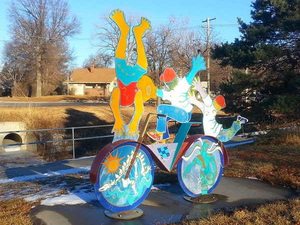 "HItting the Trails" By Sharon Lacy Cech, Tour De Lincoln, 2003
