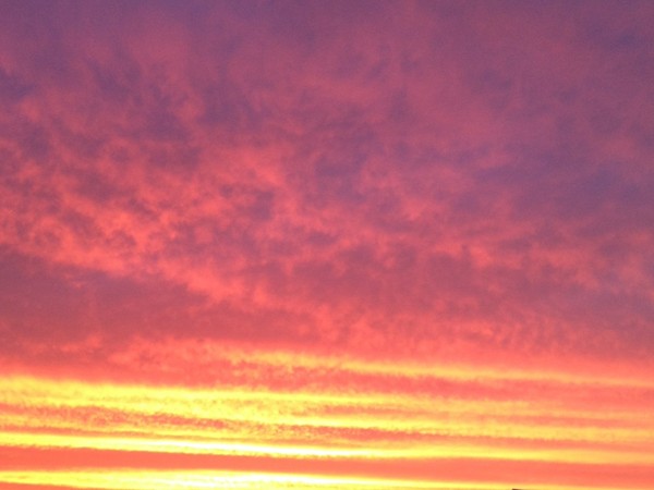 Amazing sunset tonight in Waukee, Iowa