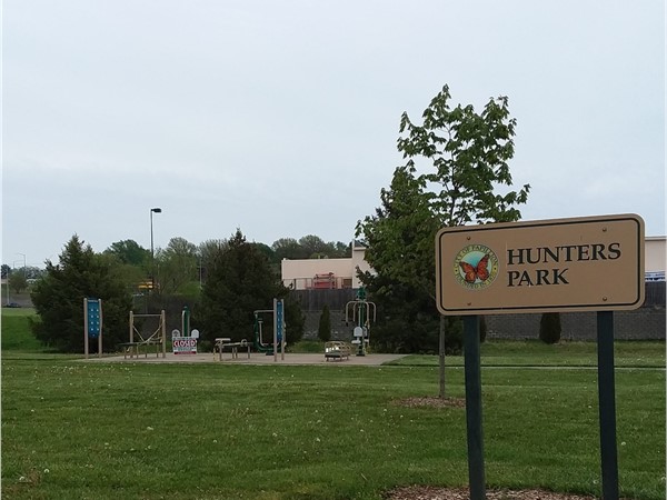 Hunters Park in Hunters Crossing has exercise equipment 