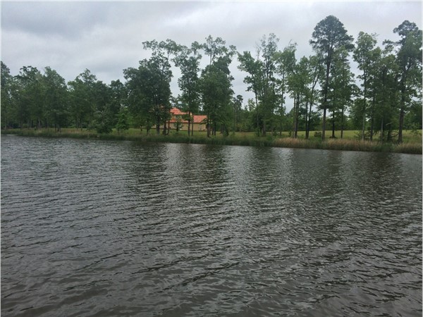 Even on a cloudy day, I enjoyed this amazing view of one of two lakes in Twin Lakes Subdivision