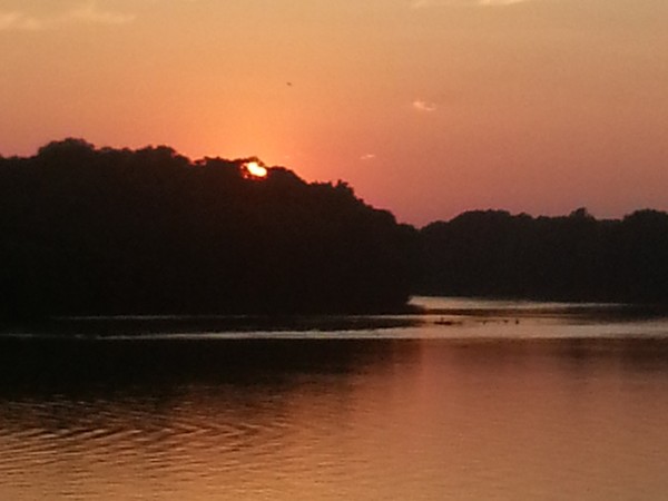 A gorgeous sunset over the Tallapoosa River...one of the three in the "River Region"