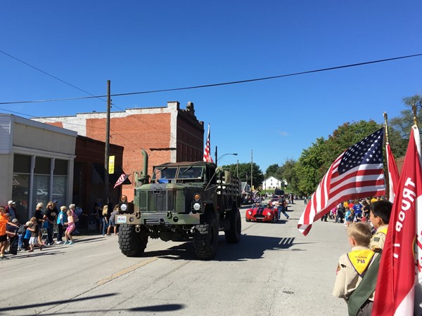 Military vehicles showed up for the Pioneer Days Parade