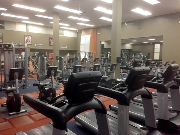 The fitness center at Tomahawk Ridge Community Center contains top-of-the-line equipment