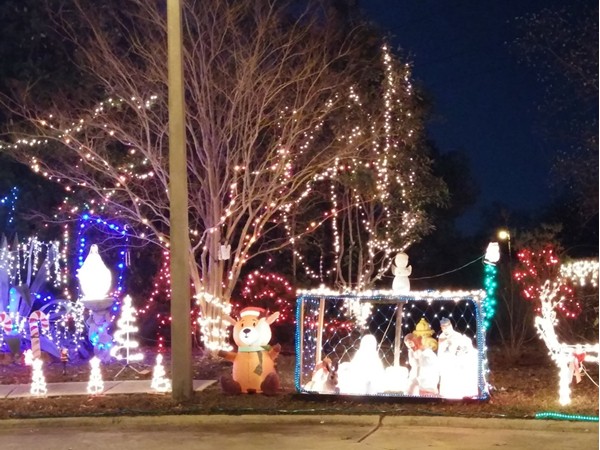 Great display at this Pelican Bayou home's Christmas display