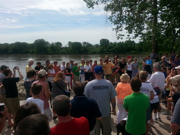 The June 2014 Ribbon Cutting Ceremony at the grand opening of Platte Park