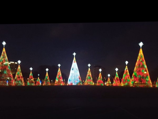 Christmas light display at Jones Park in Gulfport
