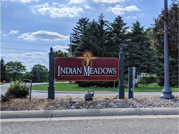 Entrance to Indian Meadows Subdivision
