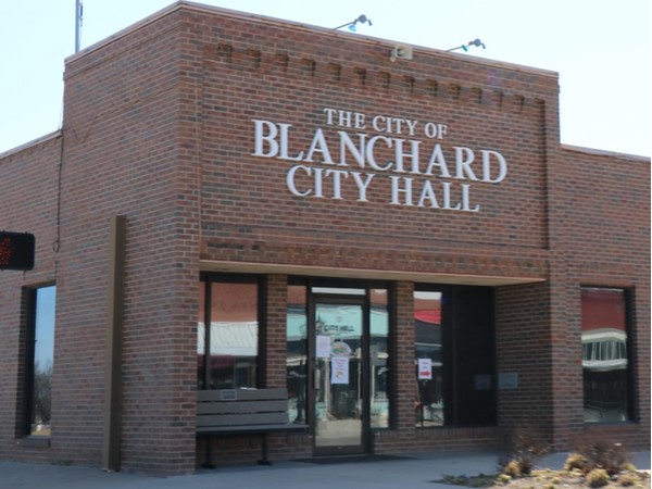 Blanchard City Hall located in Blanchard proper 