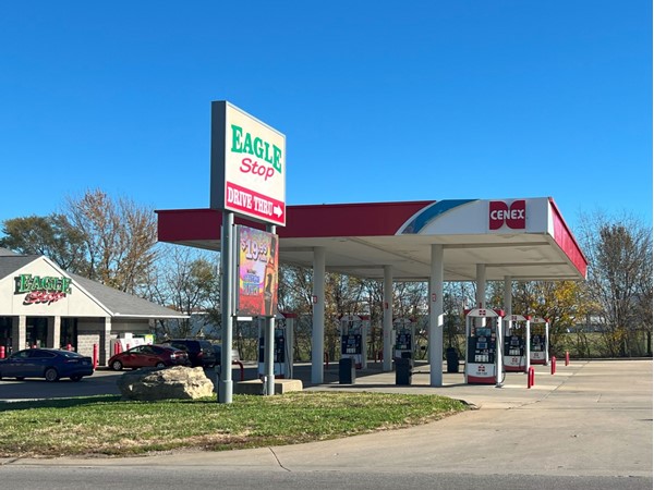  Fuel up and grab your favorites at Eagle Stop! Your one-stop shop for snacks, drinks, and gas 