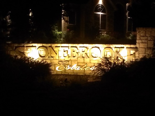 Beautiful Stonebrooke Estates tucked in for the night
