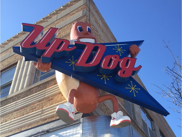 Up Dog is a specialty hot-dog joint located on the Independence Square