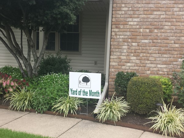 My client's house on St. Charles won the "Yard of the Month" award