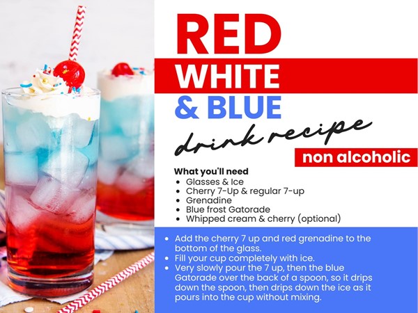 Have you tried the Red, White, and Blue drink? It's our family's summer favorite!
