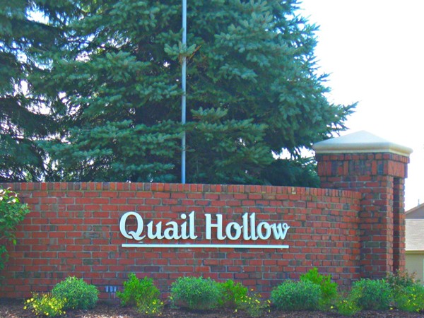 Entrance to Quail Hollow 