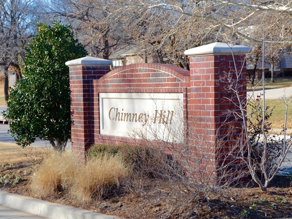 Chimney Hill entry off of Coltrane