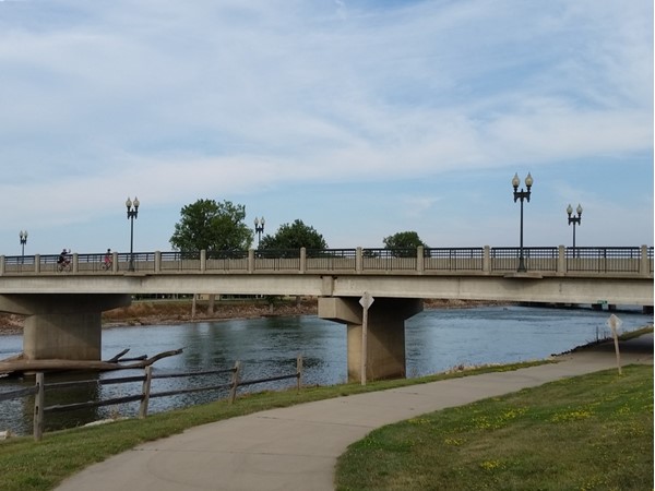 Bike trails and river views can be found throughout the Cedar Falls community