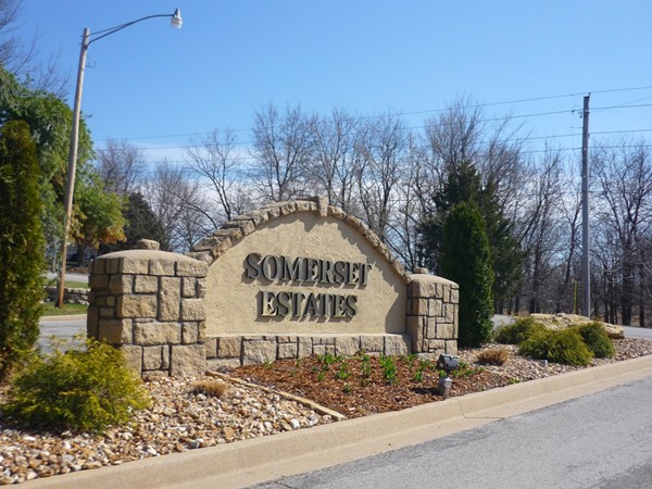 The sign at the entrance to Somerset Estates
