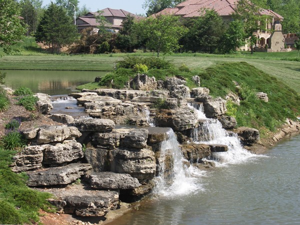 Waterfalls along the Fairways at Millwood Country Club